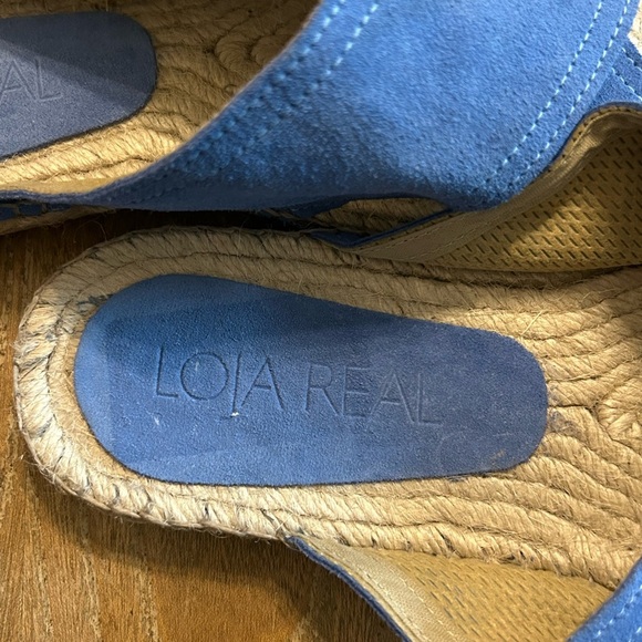 LOQ Blue Espadrille Sandals - Picture 1 of 2